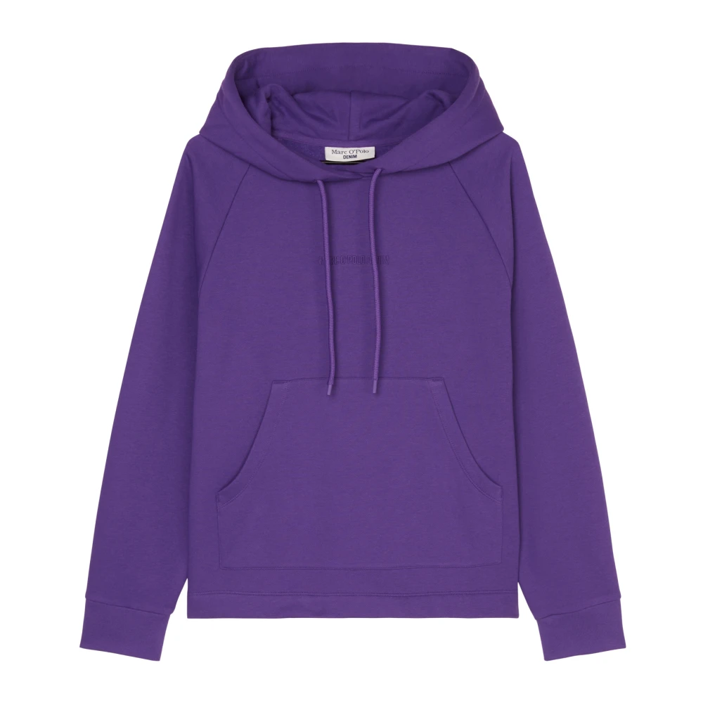 Marc O'Polo Logo hoodie oversized Purple, Dam