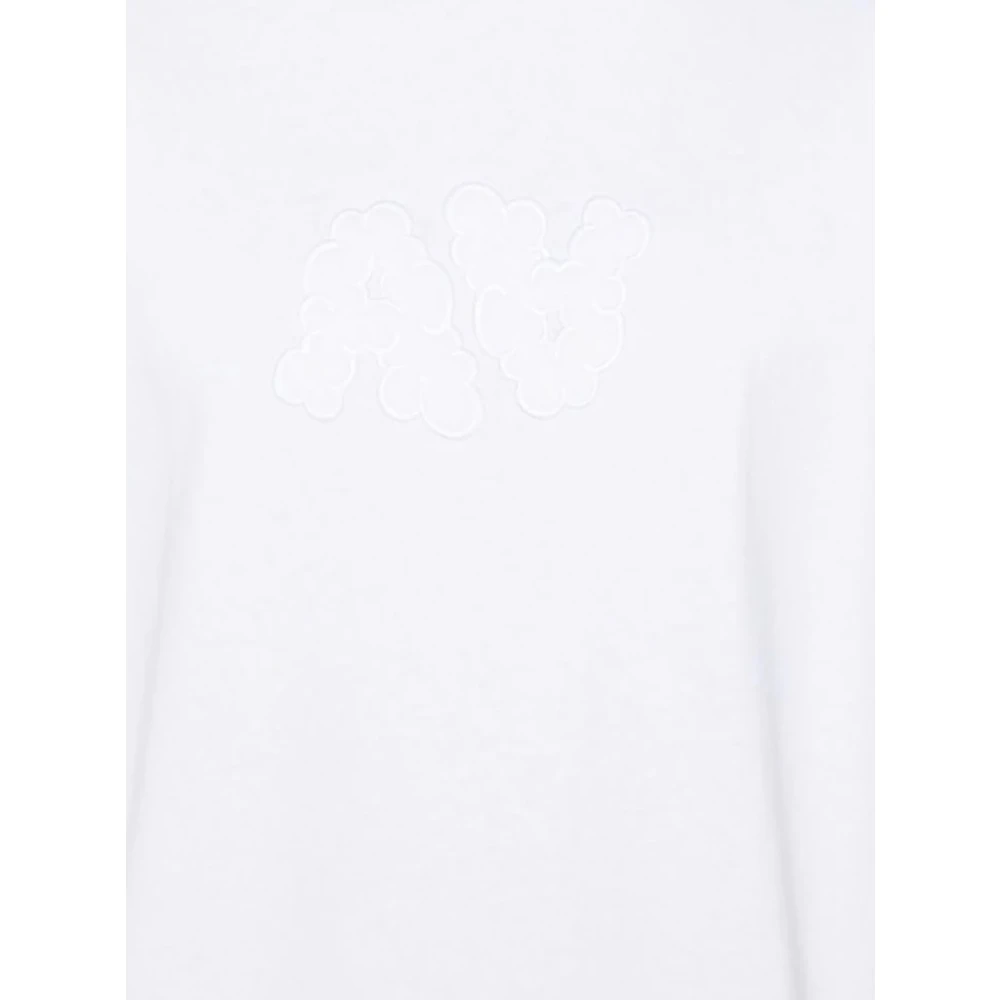 Axel Arigato Witte Katoenen T-shirt met Voorlogo White Heren