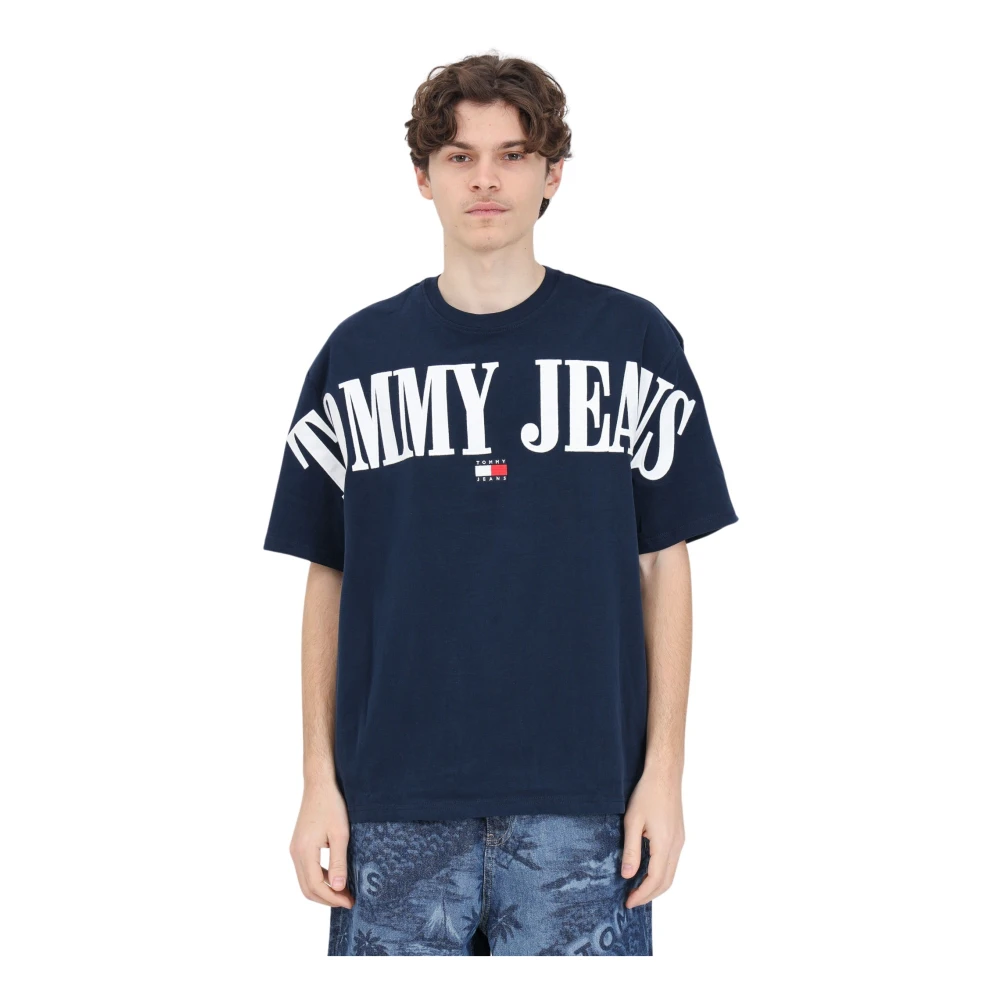 Tommy Jeans Nachtblauw Oversize Badge T-Shirt Blue Heren