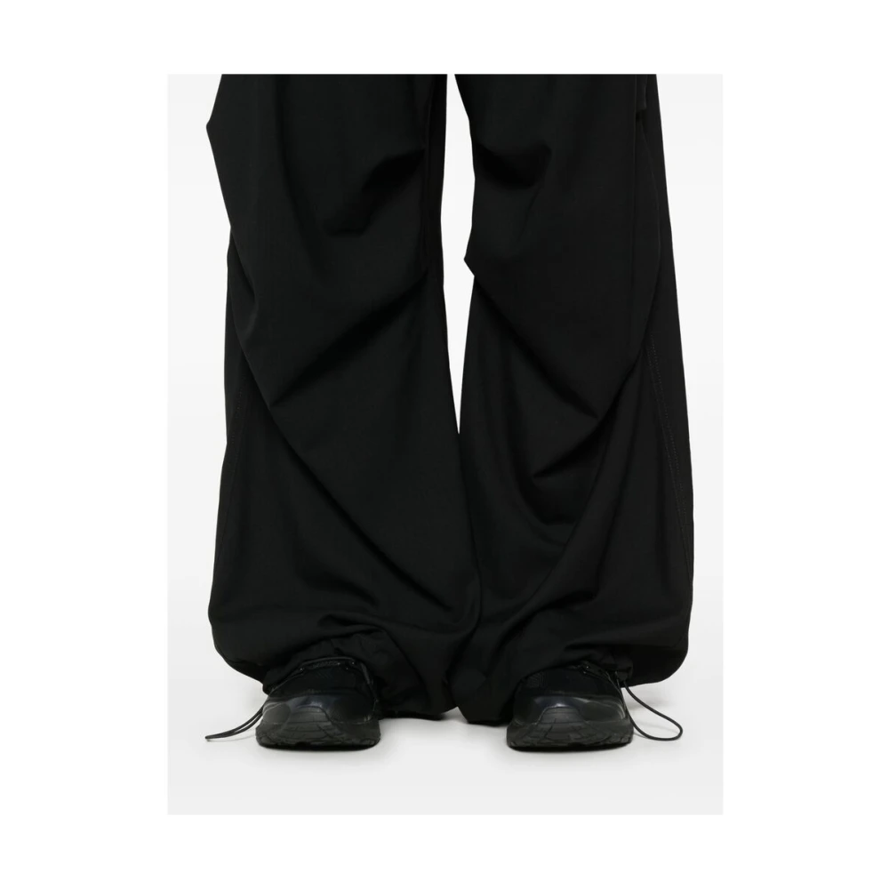 MM6 Maison Margiela Broek met elastische tailleband Black Heren