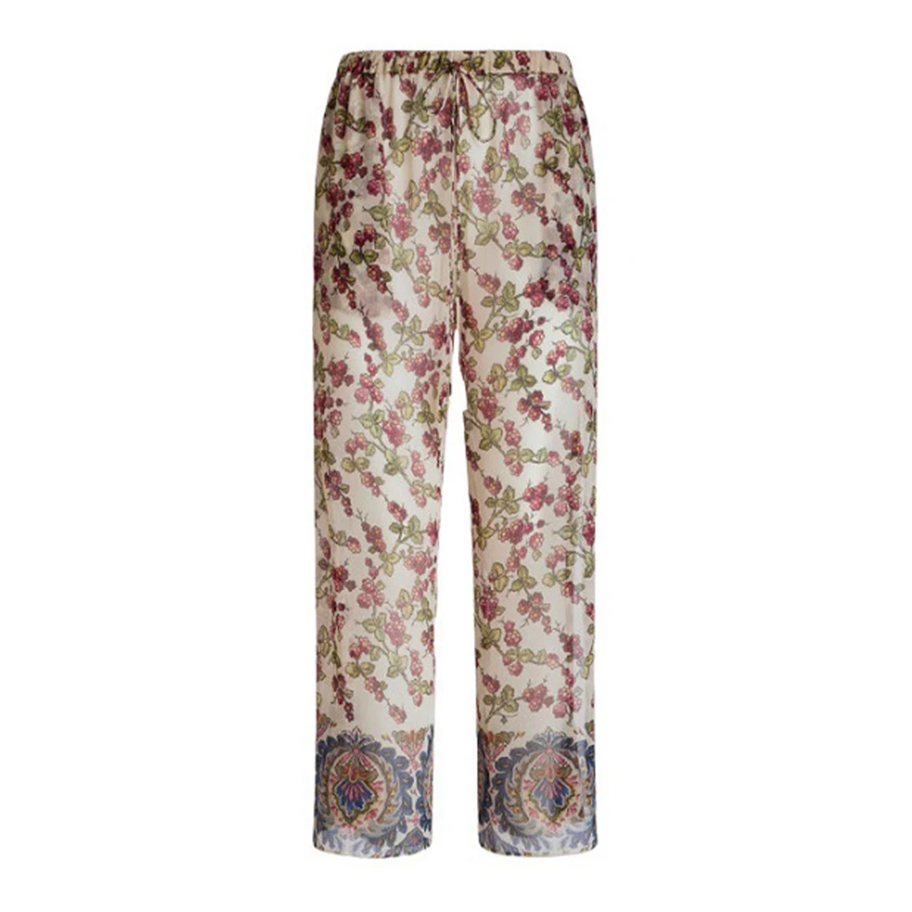 ETRO Berry Paisley Wijde Strandbroek Multicolor Dames