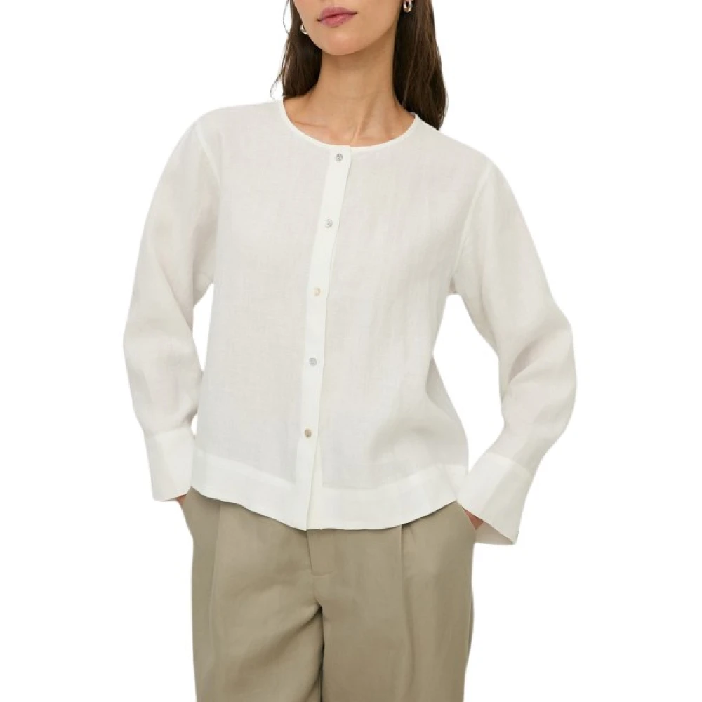 Yerse Vrouw Wit Overhemden Dames, S, Camicia