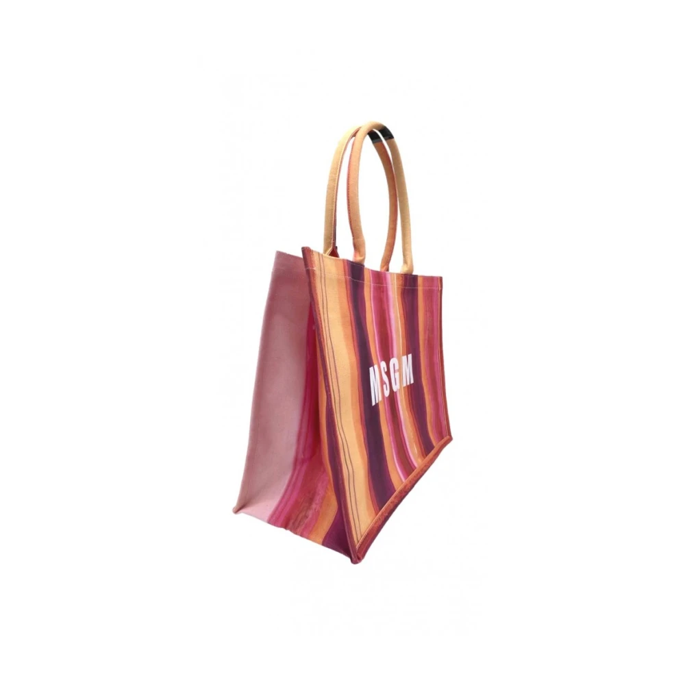 Msgm Stijlvolle Tote Tas met Dubbele Handvatten Multicolor Dames