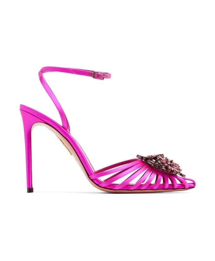 sandales-satin-fuchsia-fleurs