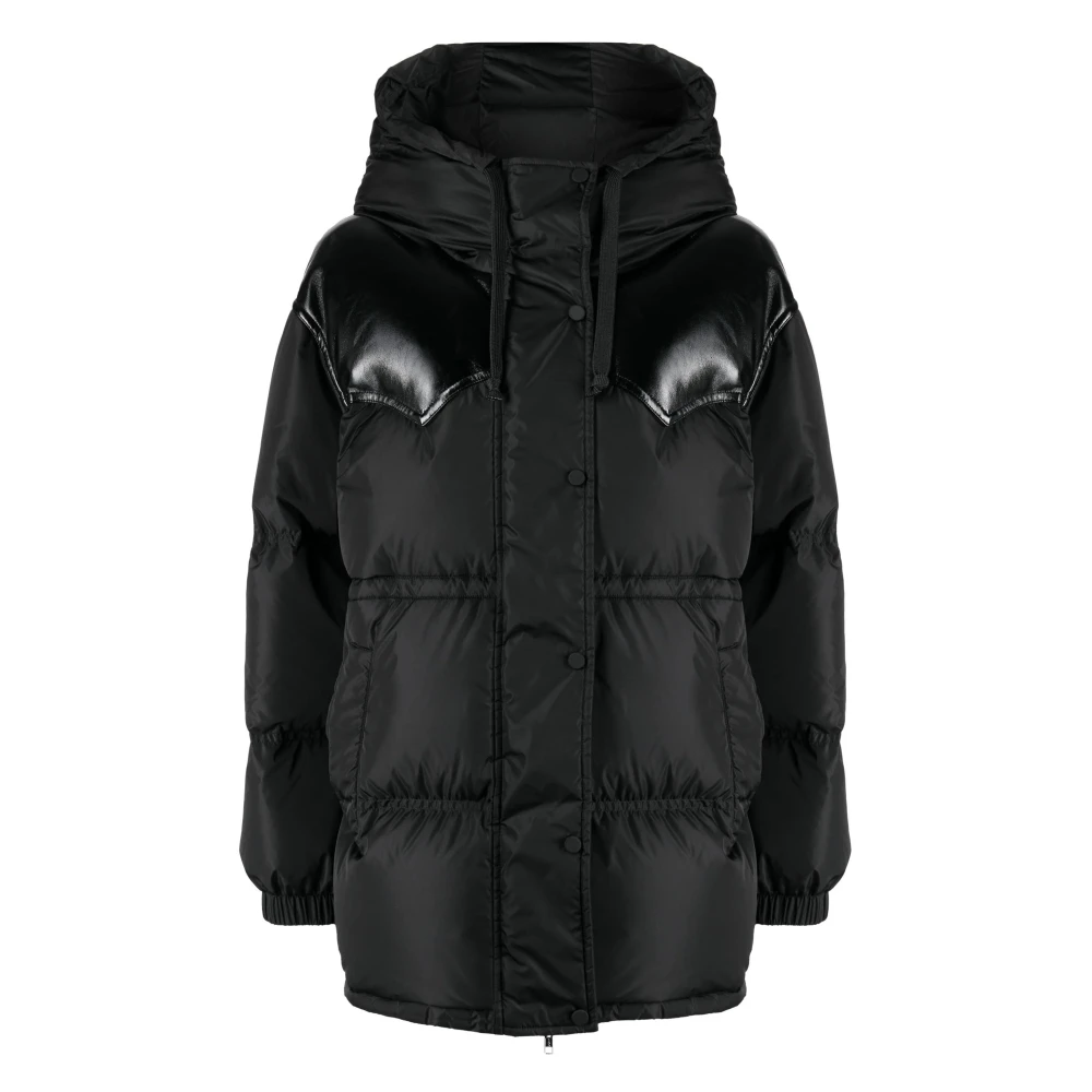 Stand Studio Zwarte Puffer & Down Jas Black Dames