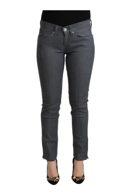 Låg midja skinny denimjeans