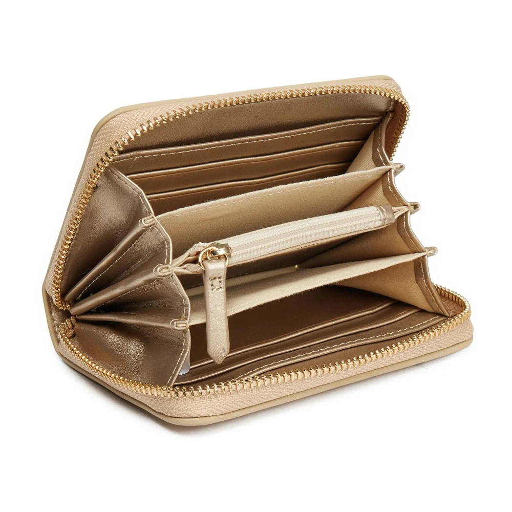 Valentino by Mario Valentino Avenue Portemonnee + Spiegel Set Oro Chiaro Yellow Dames