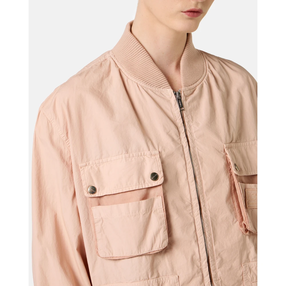 Iceberg Regular fit jack in blush katoenen parachute Pink Dames