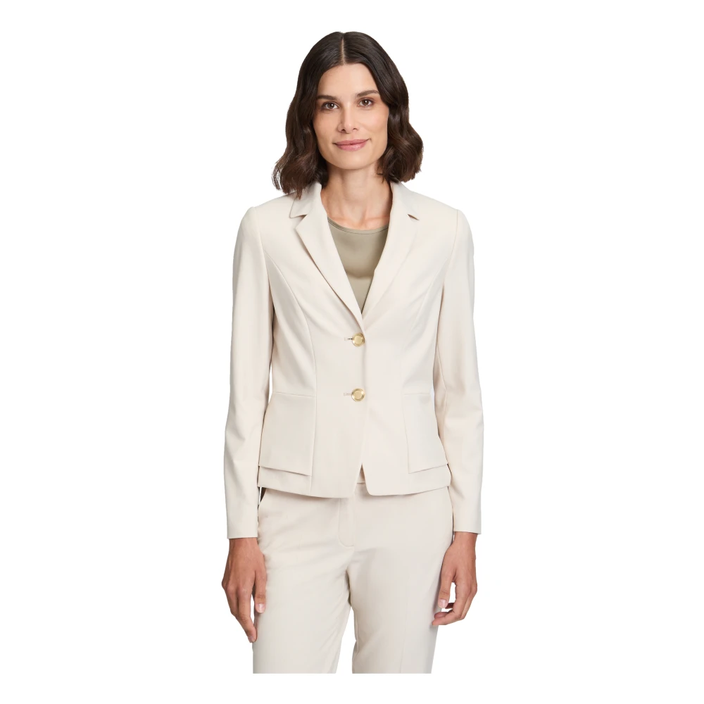 Betty Barclay Getailleerde blazer met lange mouwen Beige Dames