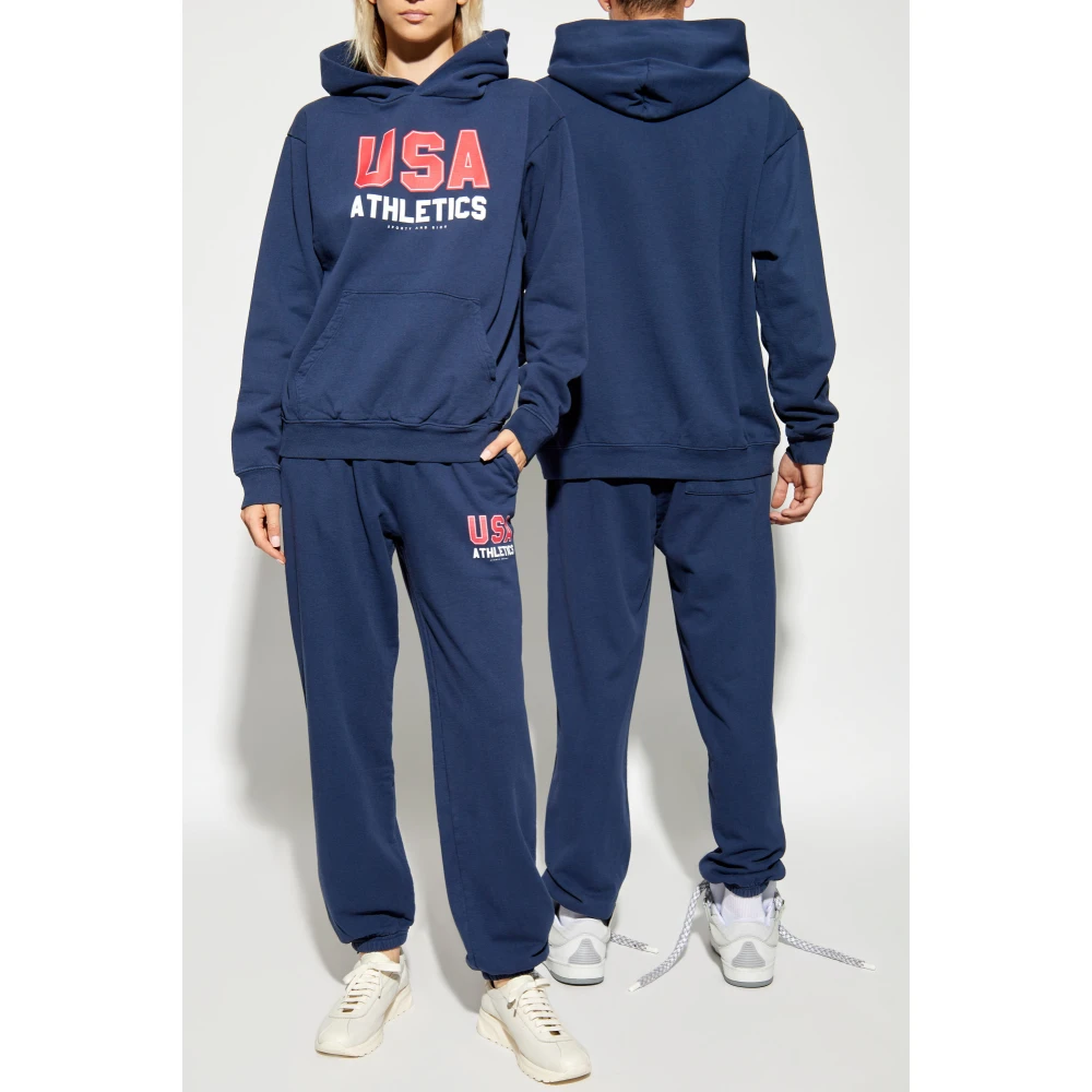 Sporty & Rich Katoenen sweatshirt Blue Heren