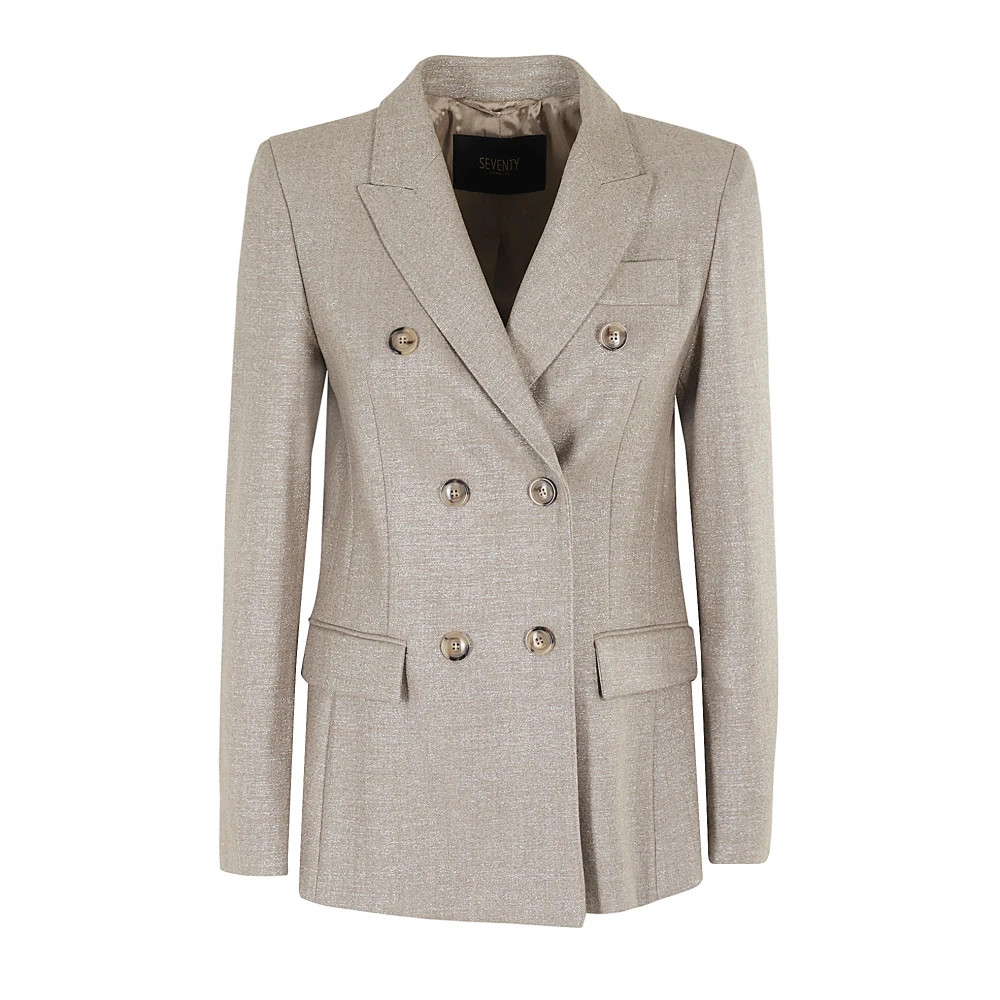 Seventy Modieuze Jas Beige Dames