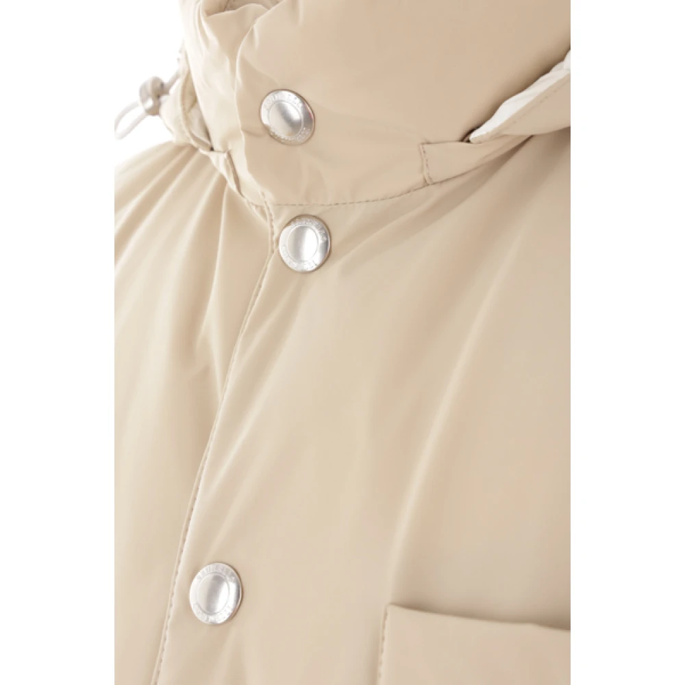 BRUNELLO CUCINELLI Beige Stretch Nylon Mouwloos Jack Beige Heren