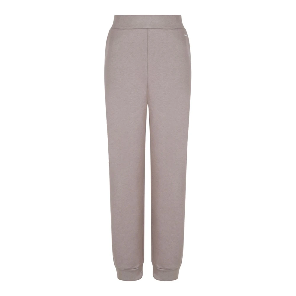 Calvin Klein Taupe Grey Jersey Track Pants Gray Dames