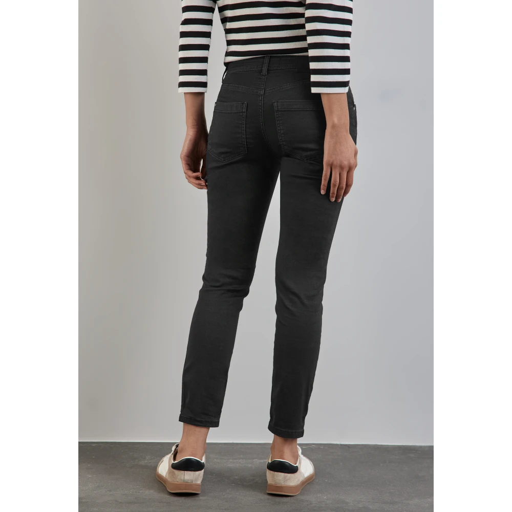 Street One Casual Fit Slim Legs Jeans Black Dames