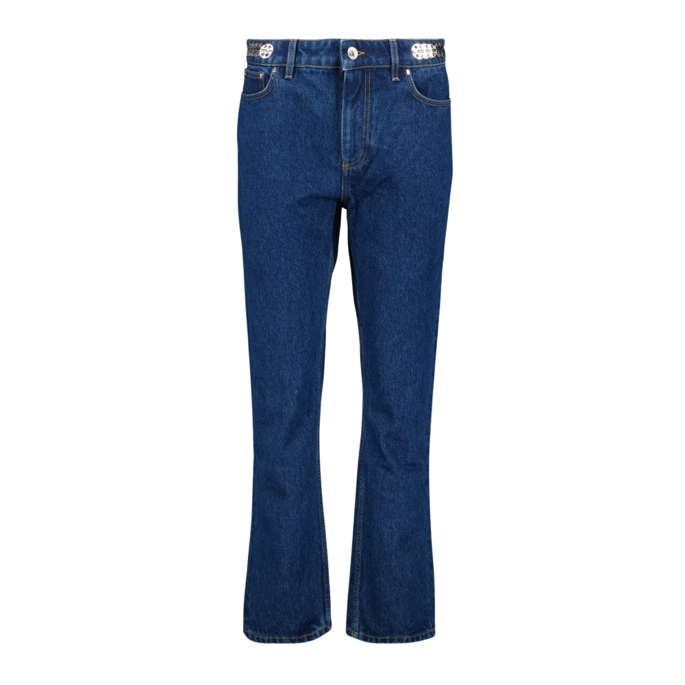 Paco Rabanne Vintage Blauwe Denim Straight Cut Jeans Blue Dames