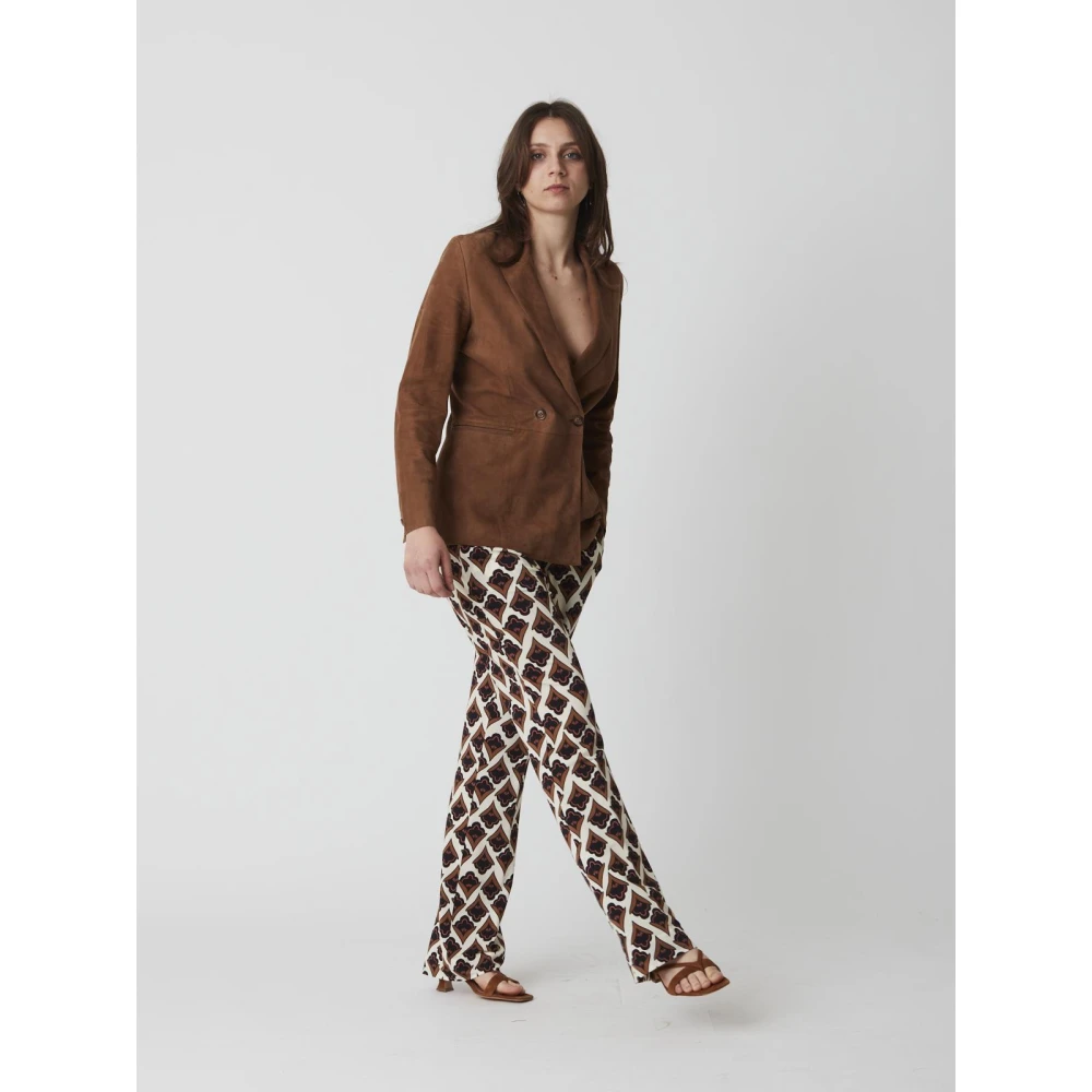 Bully Suède Leren Jas voor Vrouwen Brown Dames