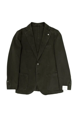 Grön Bomull Blazer Tidlös Elegans
