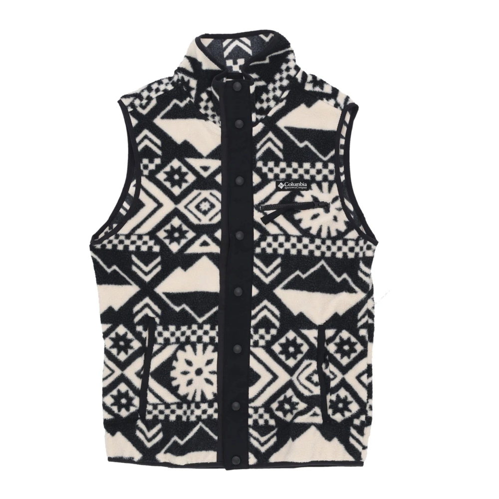 Columbia Geruite mouwloze vest met hoge hals Multicolor Heren