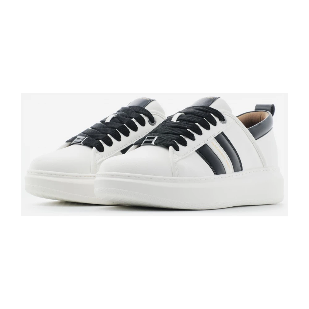 Alexander Smith Wembley Groene Sneakers met Zwarte Details White Heren