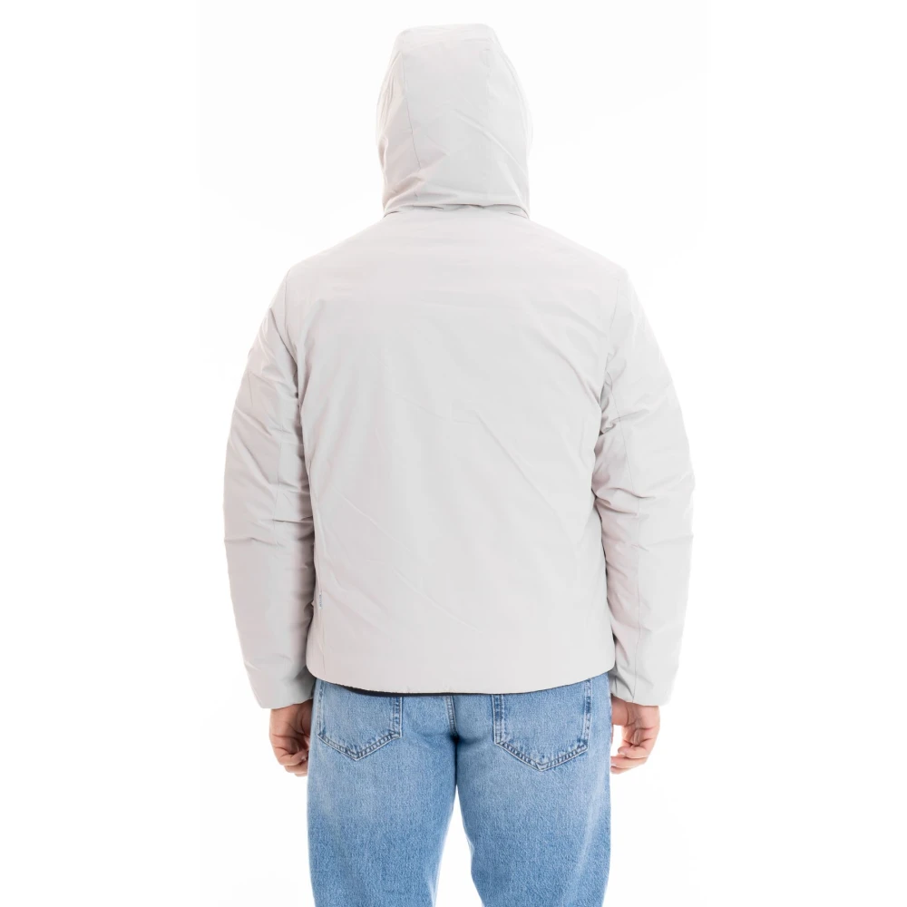 Save The Duck Dubbelzijdige Hoodie voor Mannen Beige Heren
