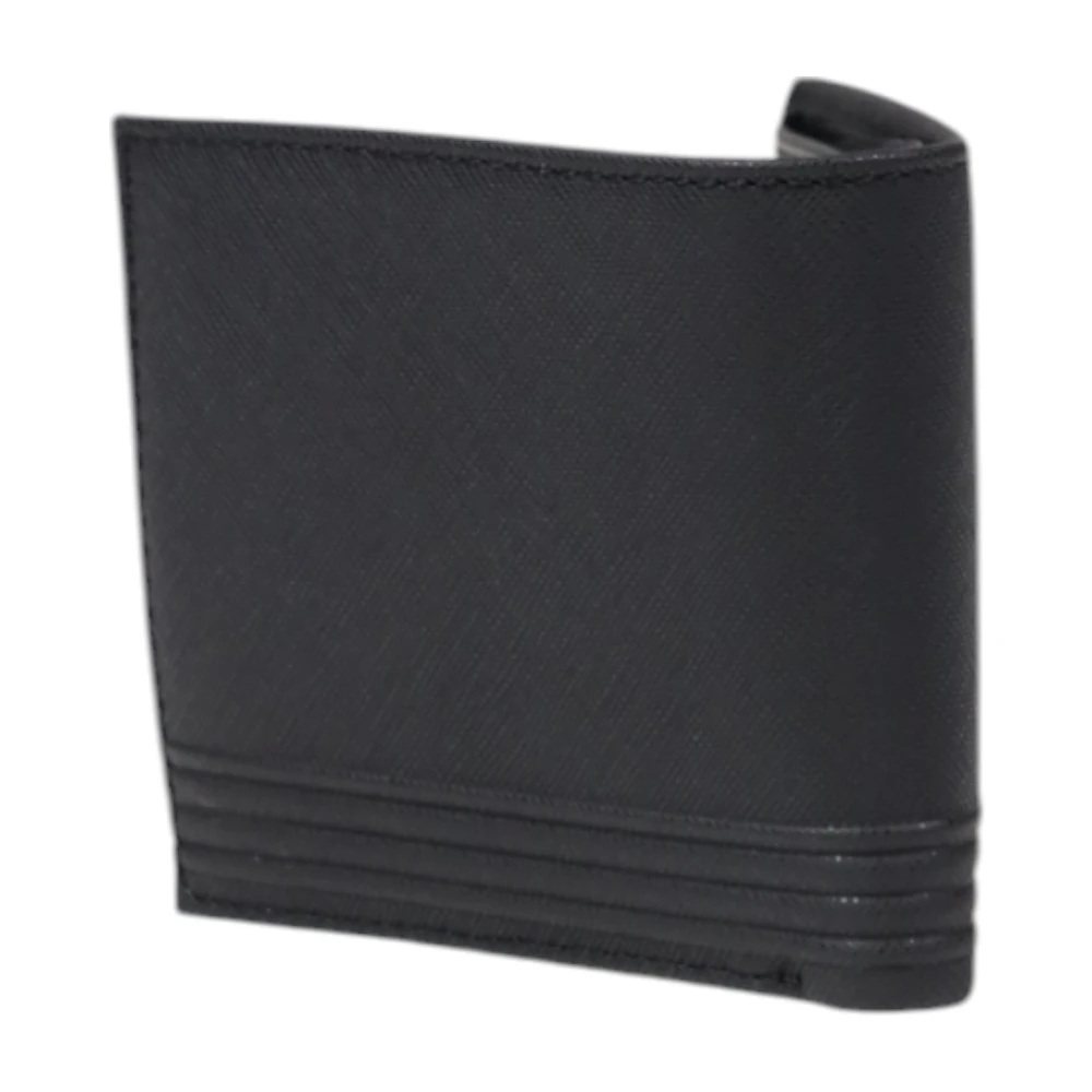 Tommy Hilfiger Elegante Leren Portemonnee met Muntvak Black Heren