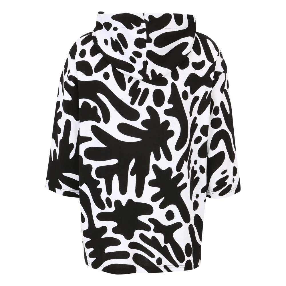 Doris S Sweatshirt met grafische print en netdetails Multicolor Dames