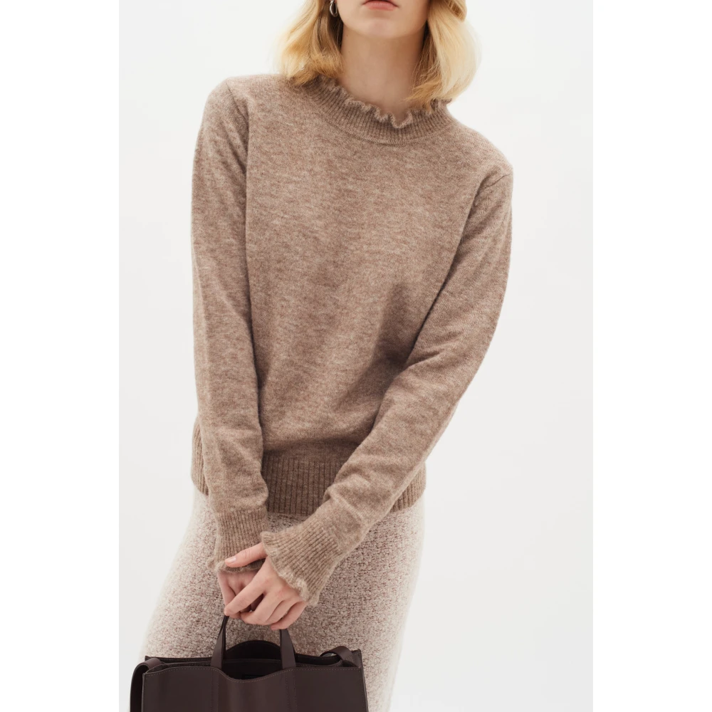InWear Beige Pullover Sandy Grey Melange Beige Dames
