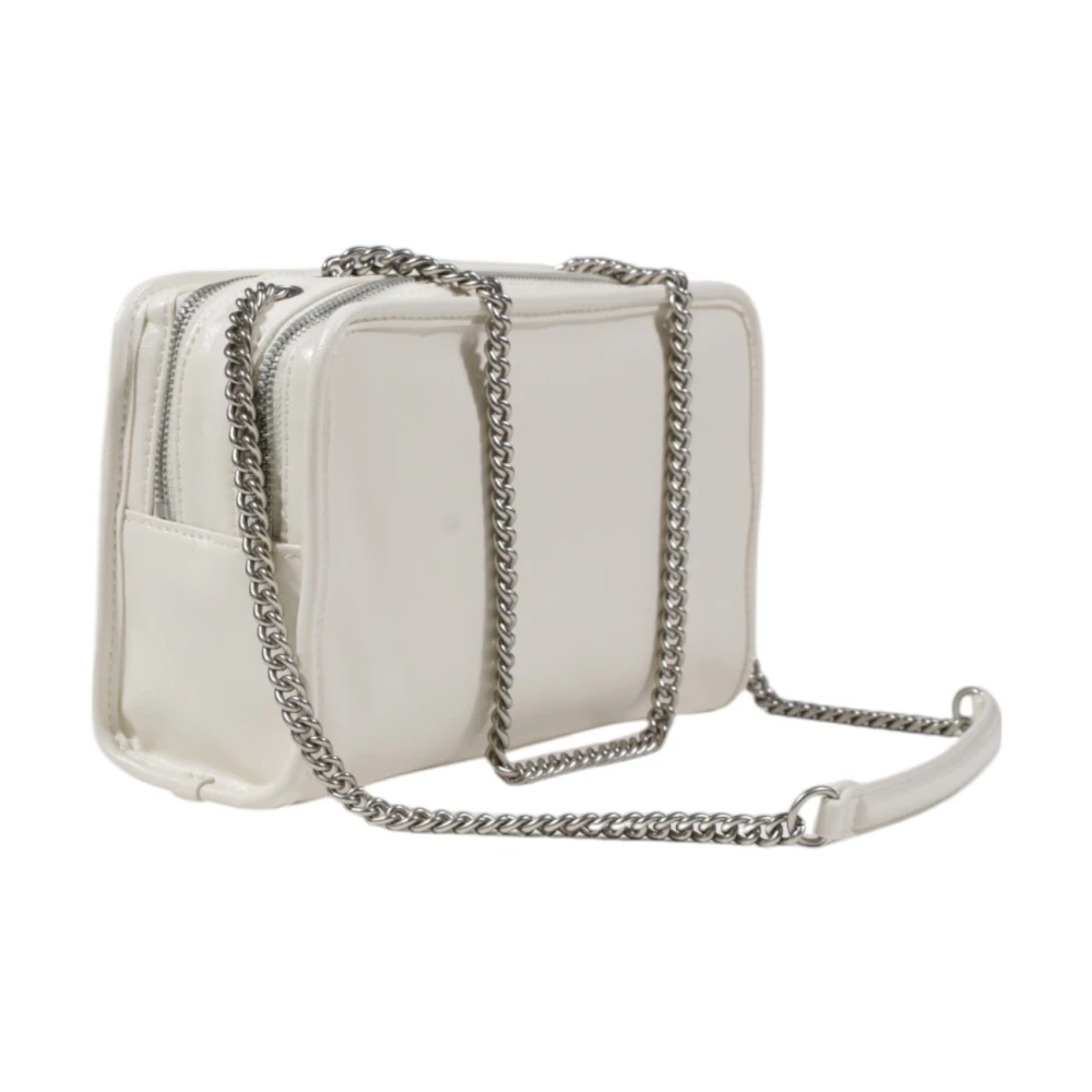 Calvin Klein Witte Rits Schoudertas Lente Zomer Vrouwen White Dames