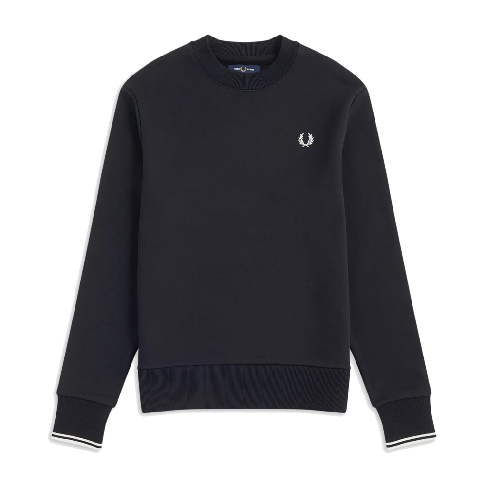 Fred Perry Men's Black Sweatshirt With Logo - Sweatshirts - S - Sweatshirts & Hoodies