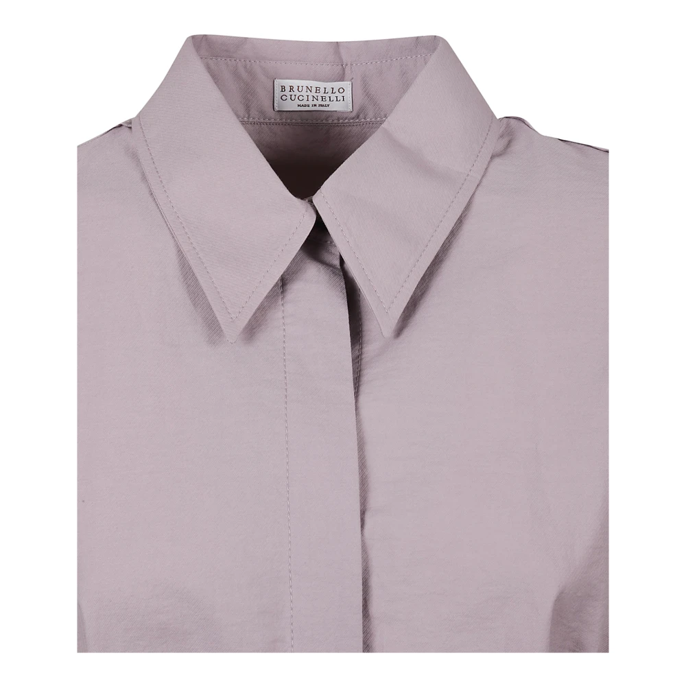 BRUNELLO CUCINELLI Elegante Damesjurk Purple Dames