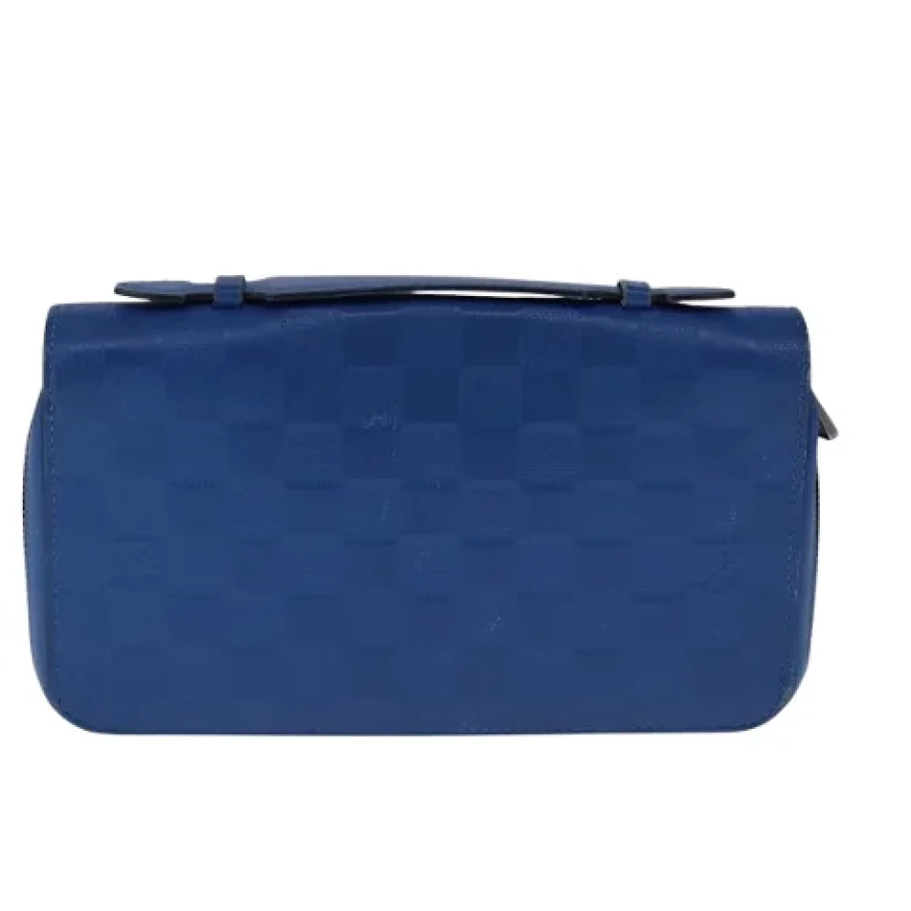 Louis Vuitton Vintage Pre-owned Leather clutches Blue Dames