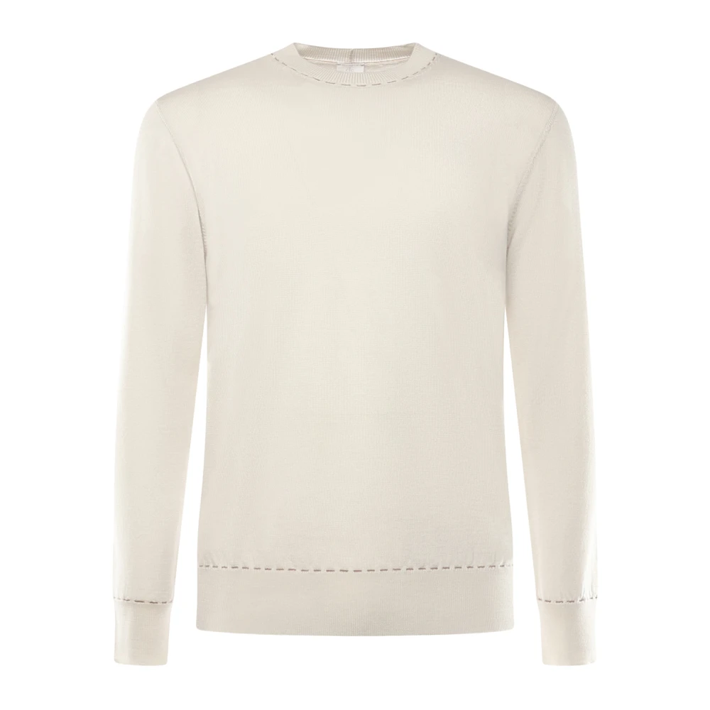 Eleventy Hombre Beige Prenda De Punto De Cuello Redondo