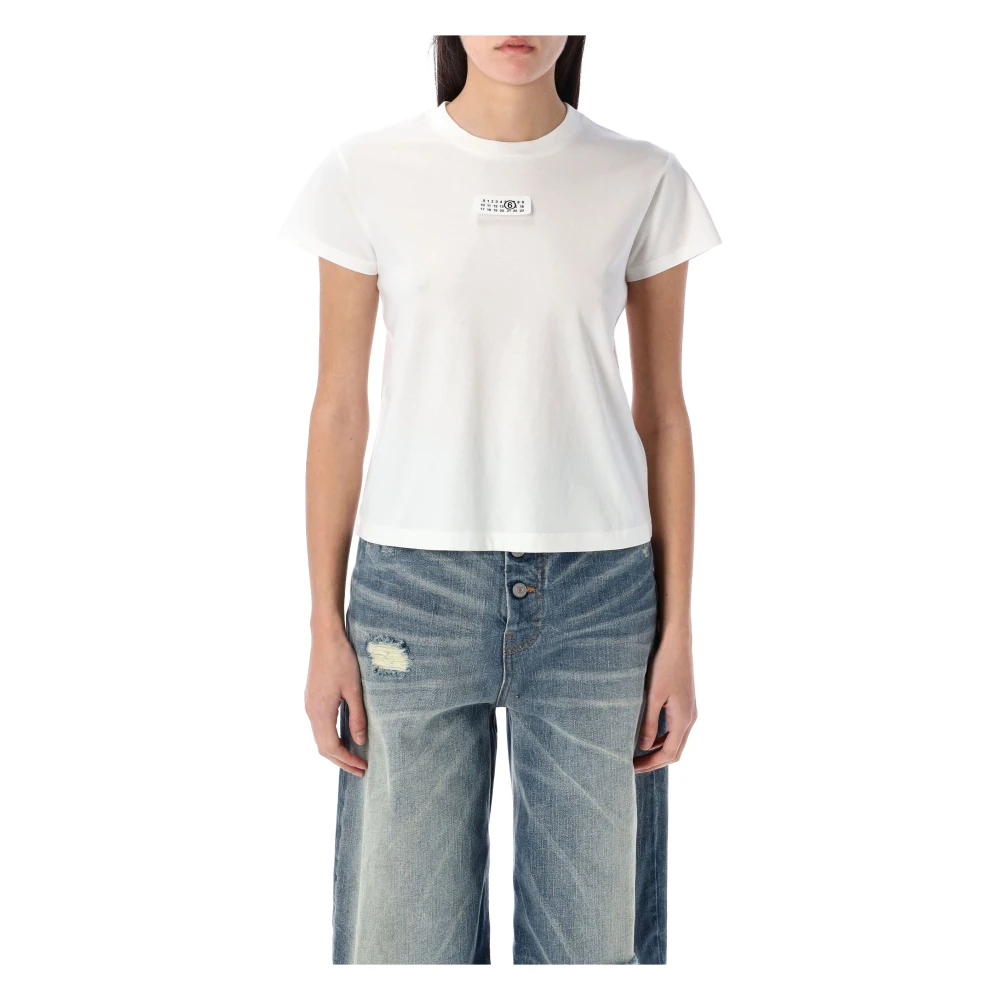 MM6 Maison Margiela Etiquette T-Shirt White Dames