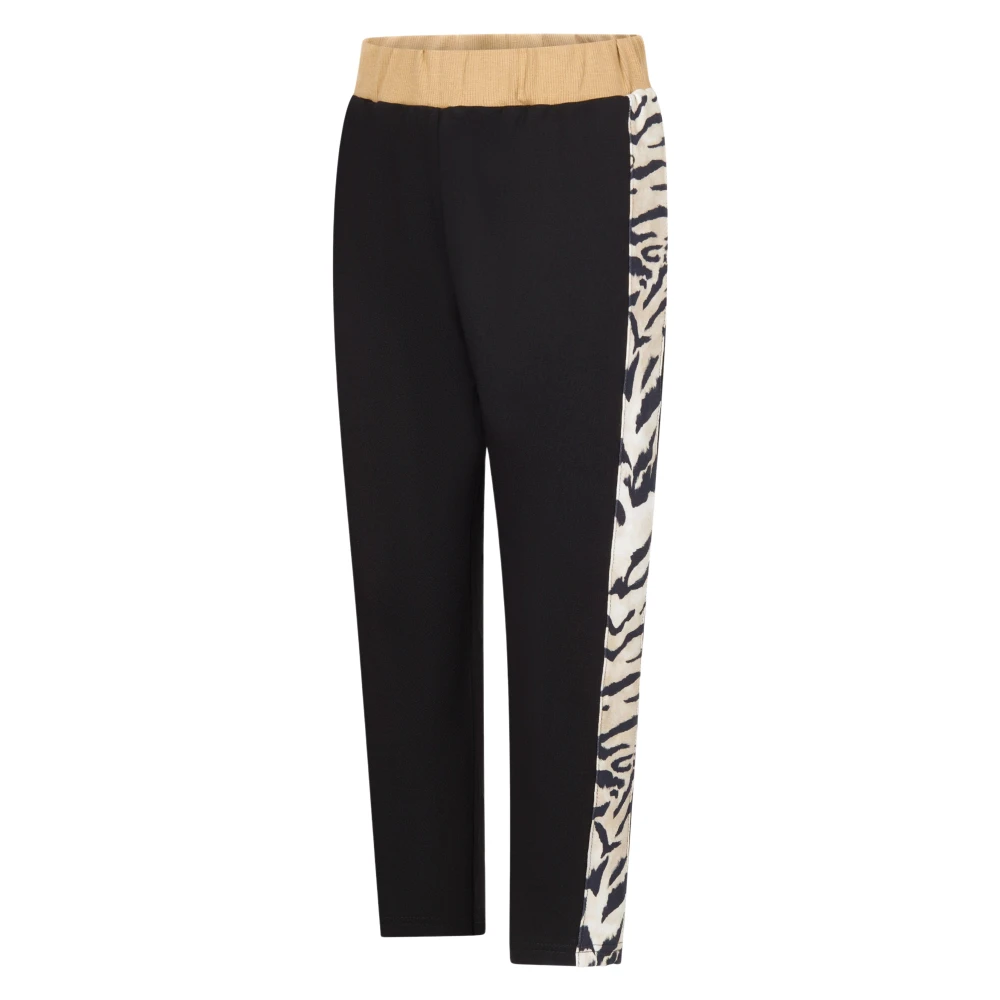 Roberto Cavalli Girls Black Leggings, 4 Y, Stylish Joggers