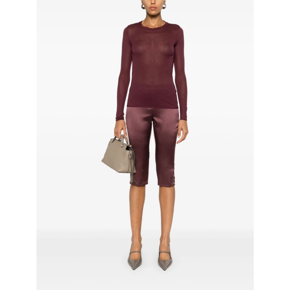majestic filatures Elegante Gebreide Truien Purple Dames