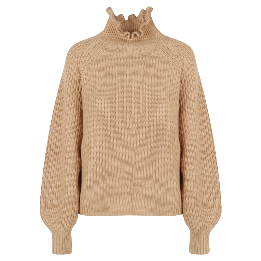 Max Mara , Turtlenecks, Female, Beige, L, Pontile Roll-Neck Jumper