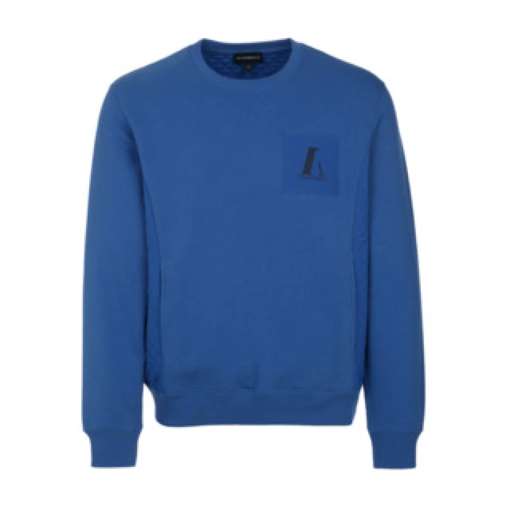 Emporio Armani Herren Blau Er Pullover Sweater