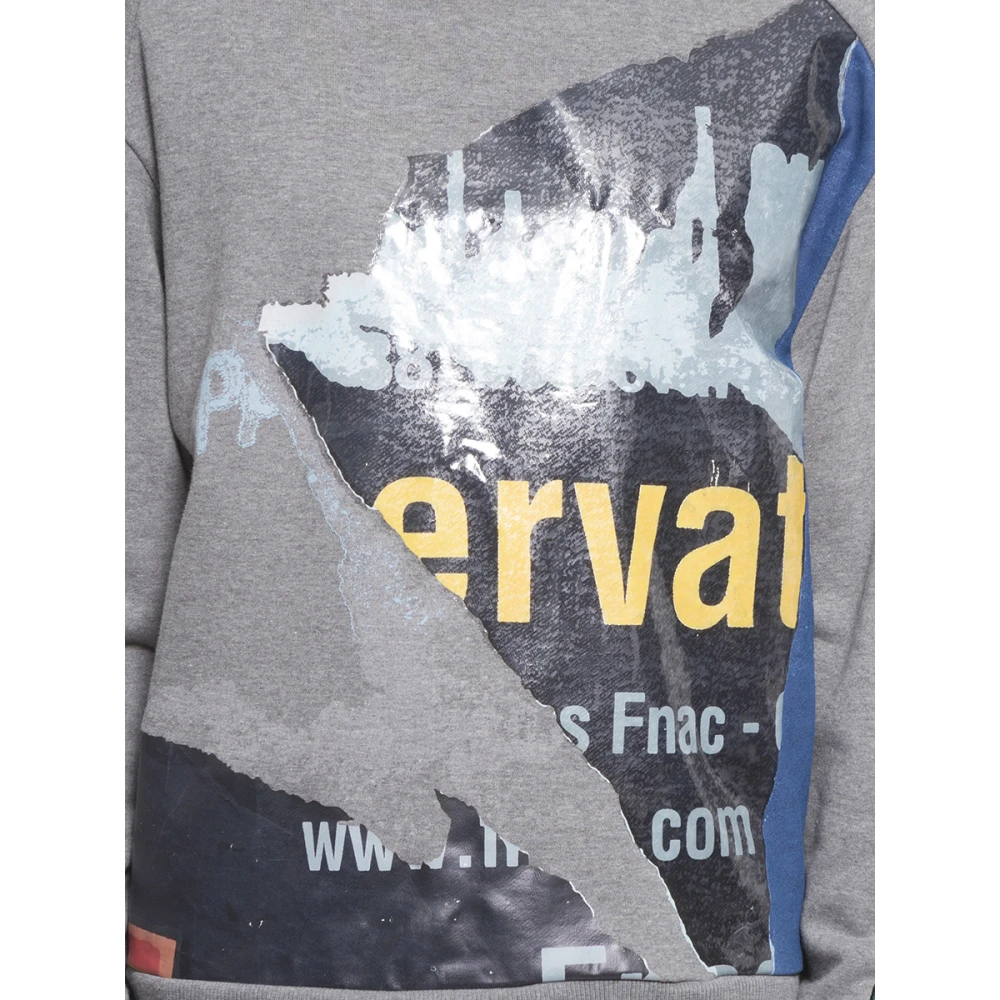 Juun.J Geborduurde Print Sweater Gray Heren