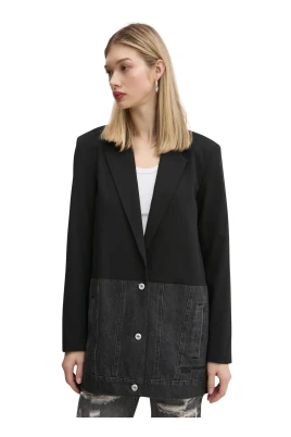 Blazer i blandade material