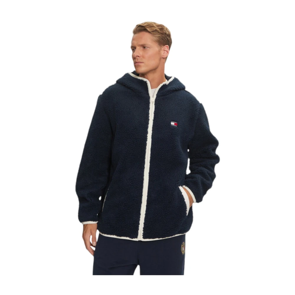 Tommy Jeans Stijlvolle Jas voor Mannen Blue Heren