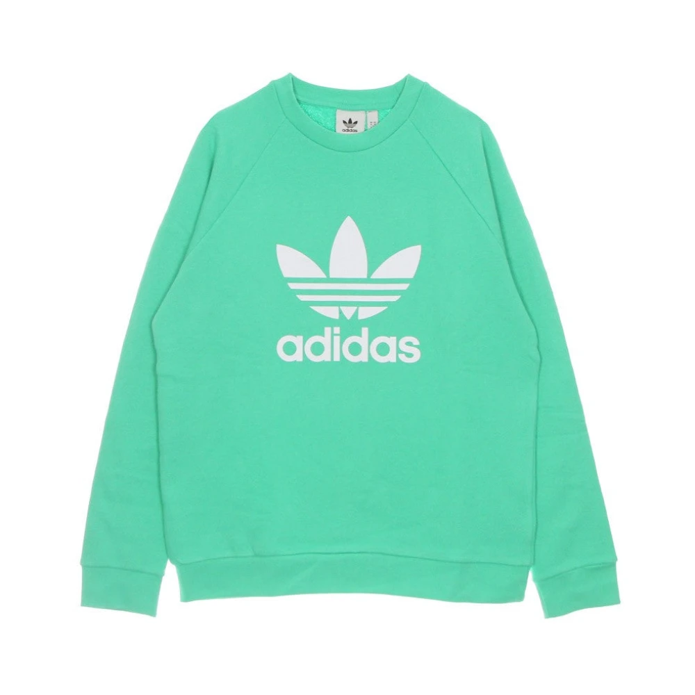 Adidas Men's Green Sweatshirts, Xl, Lightweight Crewneck Sweatshirt