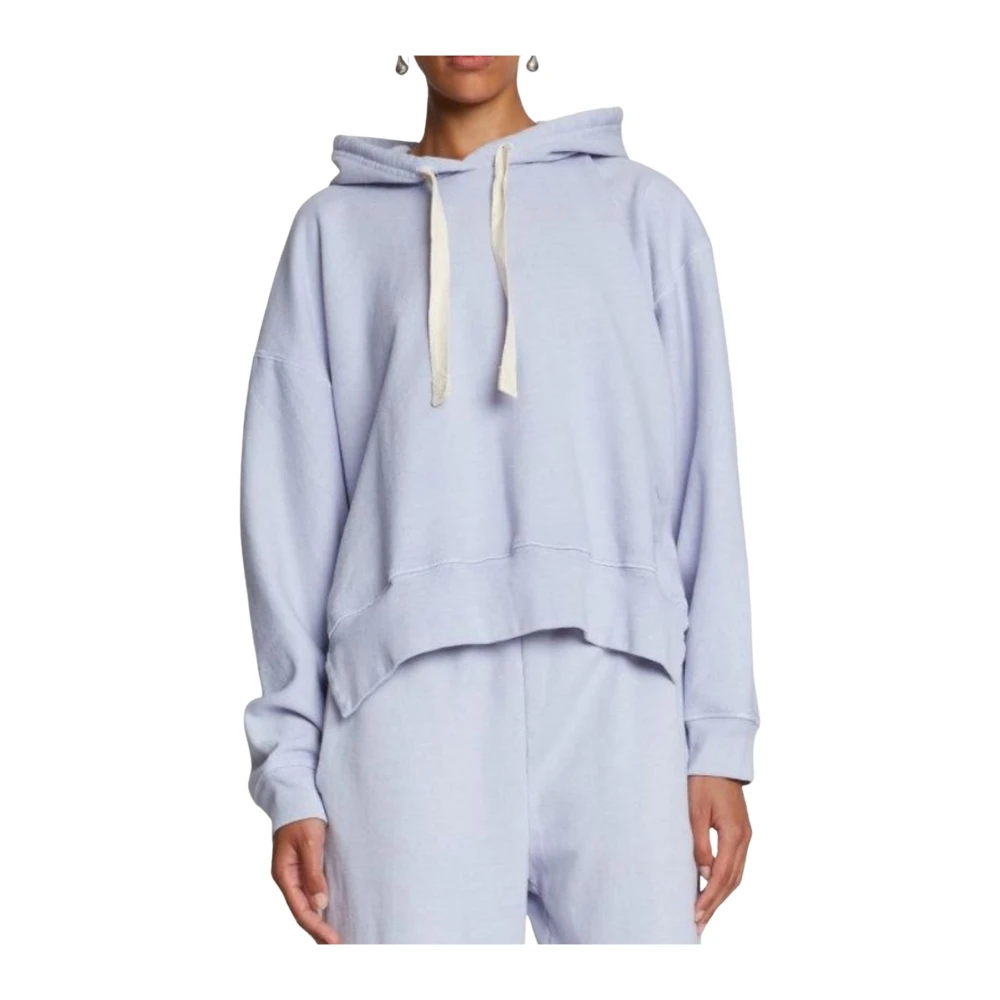 Proenza Schouler Hoodie met zijlogo en split Blue Dames