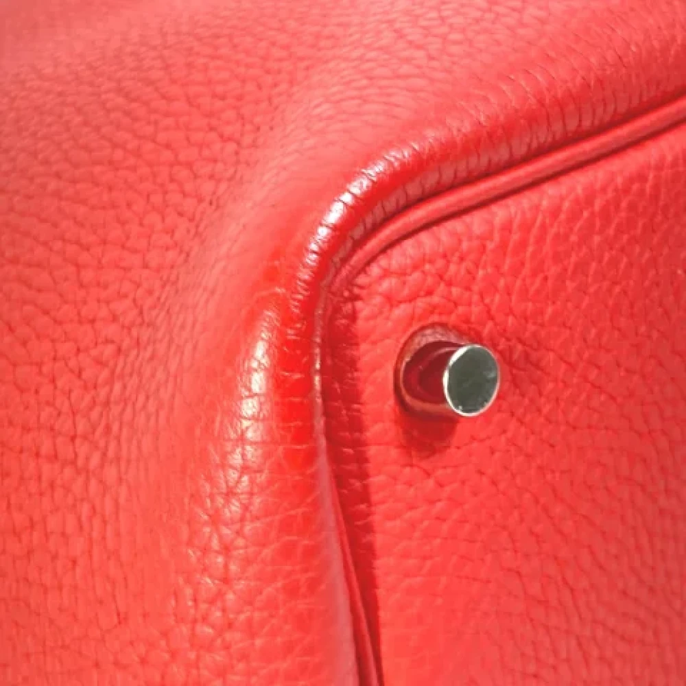 Hermès Vintage Pre-owned Leather hermes-bags Red Dames