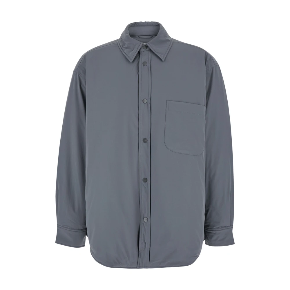 Autry Grijze Nylonjas met Logoknopen Gray Heren