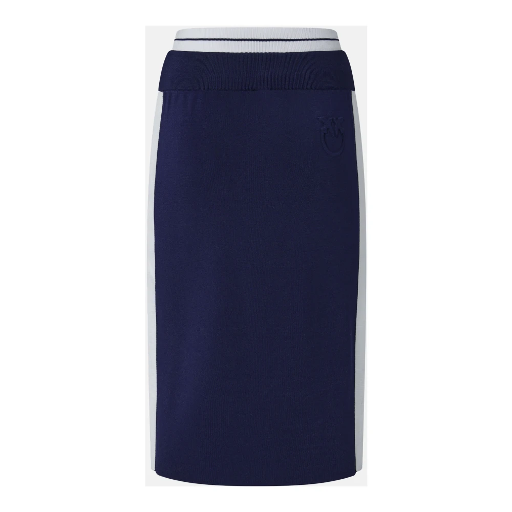 pinko Technische Fleece Rok Marmolada Stijl Blue Dames