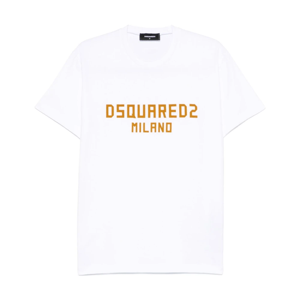 Dsquared2 Wit Crew Neck T-shirt White Heren