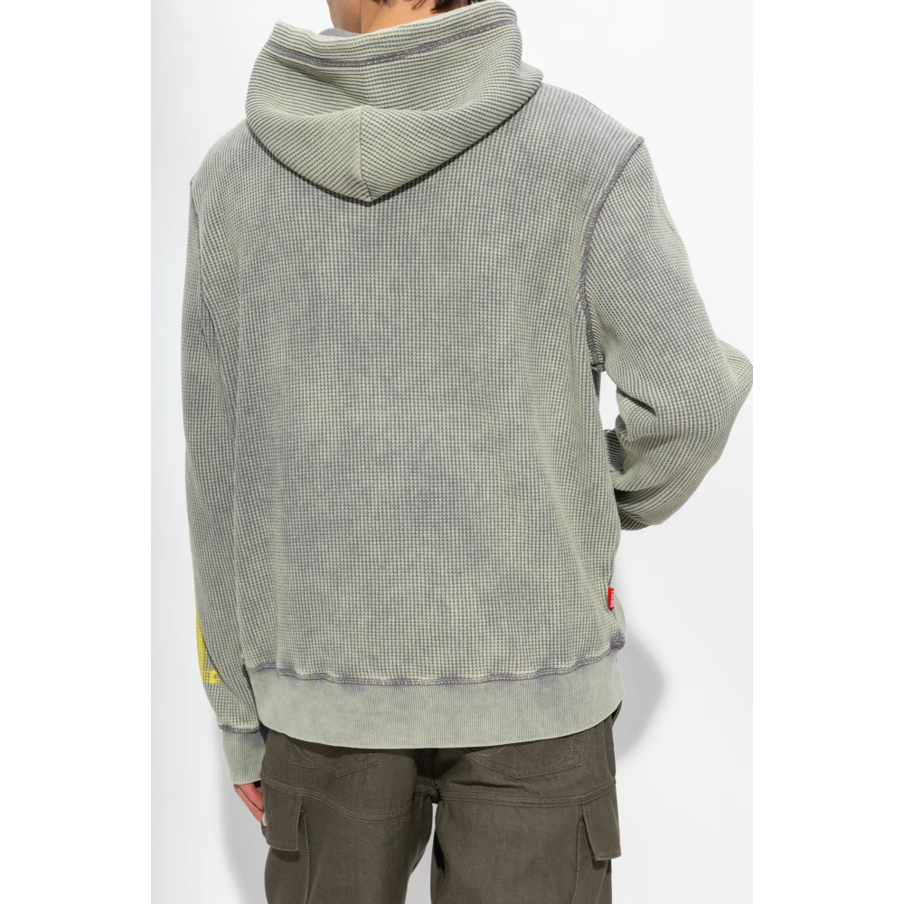 Diesel S-Ginafy-Hood hoodie Gray Heren