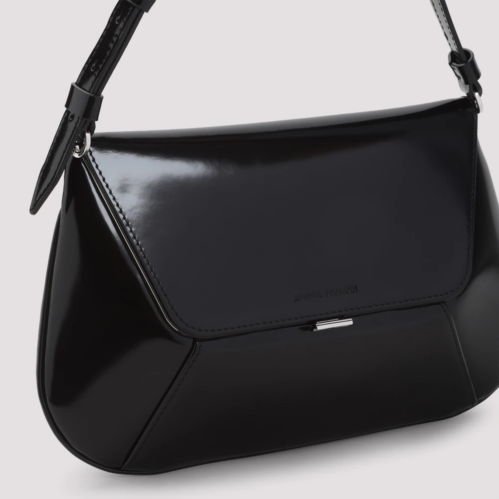 Amina Muaddi Black Silver AMI Tas Black Dames