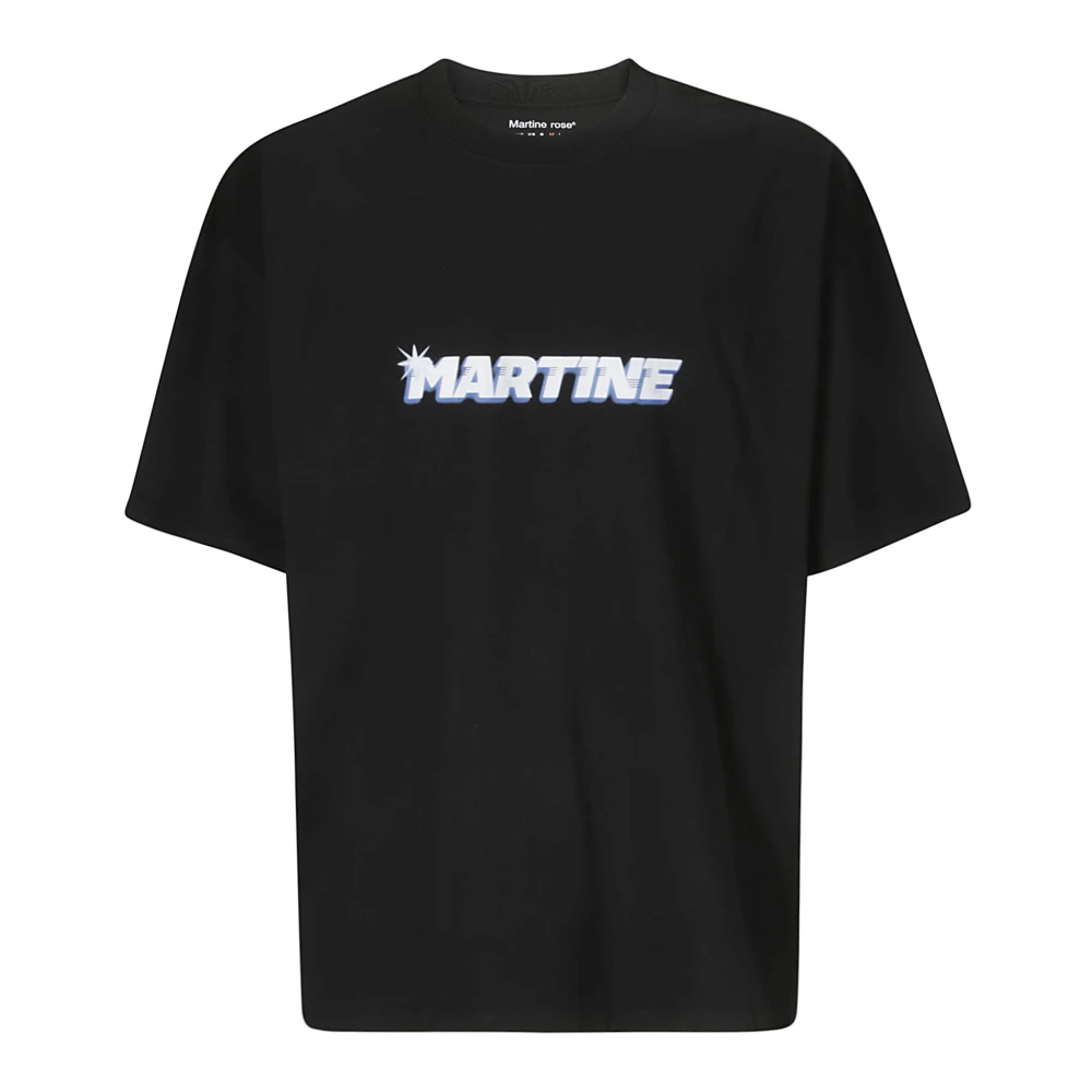Martine Rose Oversized Katoenen T-shirt met Print Black Heren