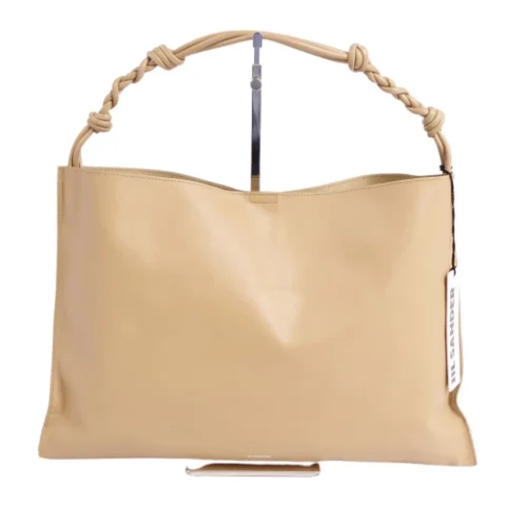 Jil Sander Pre-owned Leather handbags Beige Dames